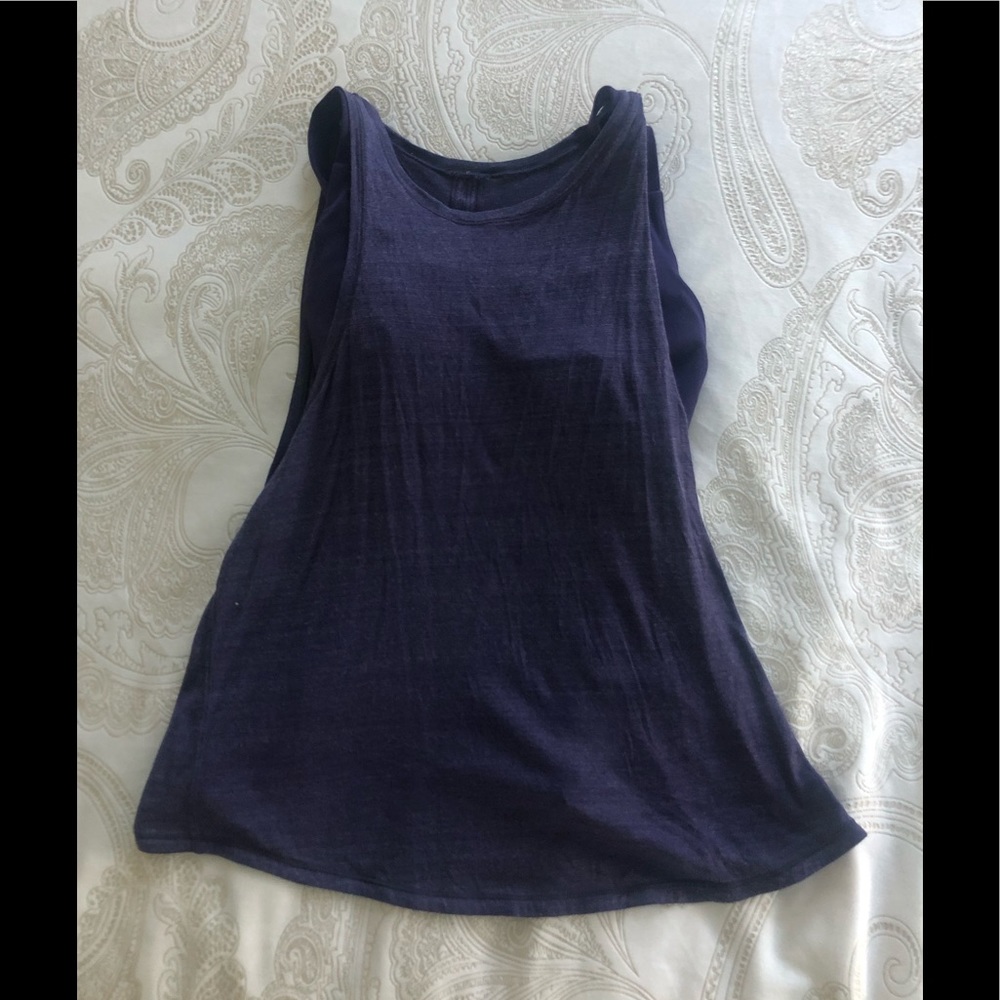 Dark Purple Lululemon Tank Built-In Sport Bra💜
